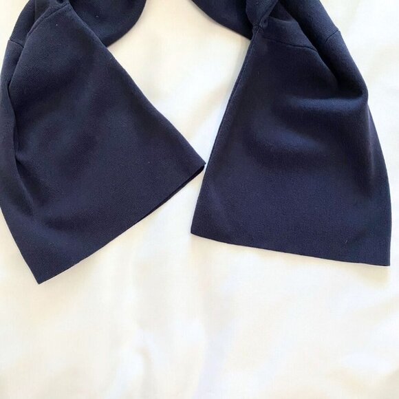 PRETTY LAVISH HAYDEN KIMONO SLEEVE TURTLENECK JUMPER SWEATER IN NAVY - XS - Picture 9 of 11